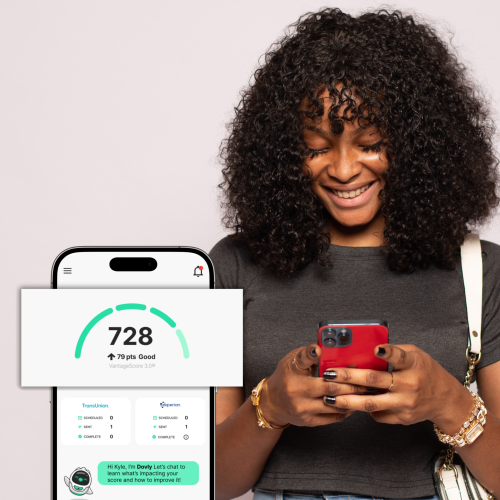 A woman on her laptop researching how much she can borrow with a 750 credit score.