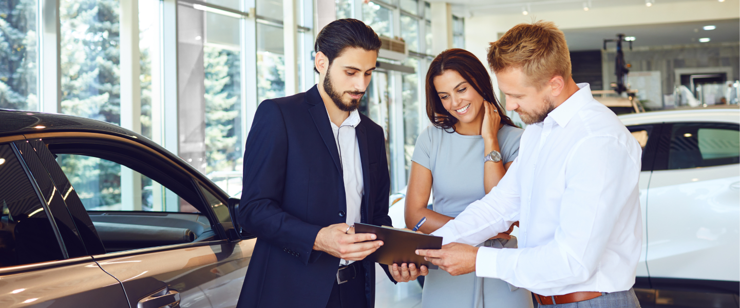 people at the dealership