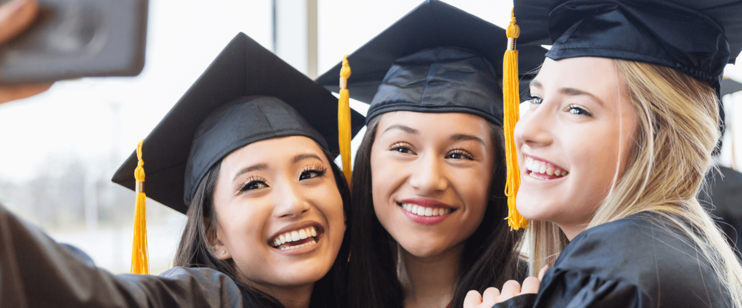 Group of friends graduating college