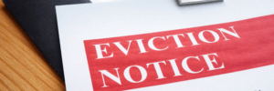 An eviction notice