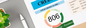 An 806 credit score.